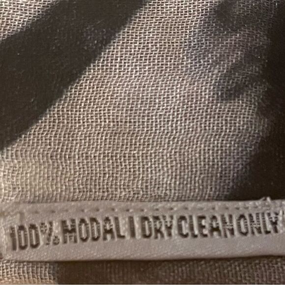 VIDA Black and White Modal Scarf Original Artwork by Todd Anthony Taylor - Picture 5 of 6